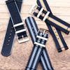 Clockwork Synergy - Seat Belt 2.0 Ballistic Watch Bands - Brushed Steel Buckle - Orange & Black, 18mm - Comfortable Watch Straps view 4