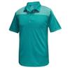 Monterey Club Men's Dry Swing Stripe Colorblock Polo Shirt #1142 (Algiers Blue/Dark Teal, Medium) view 1