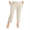 Alfani Womens Pleat Front Slim Leg Ankle Pants Beige L view 1