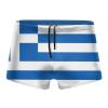 Alpsport Men'S Flag of Greece Swimwear Boxer Briefs Swim Trunk Triangle Thong Bikini Swimsuit view 1