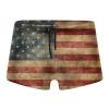 Alpsport Men'S American Flag Swimwear Boxer Briefs Swim Trunk Triangle Thong Bikini Swimsuit