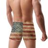Alpsport Men'S American Flag Swimwear Boxer Briefs Swim Trunk Triangle Thong Bikini Swimsuit view 4