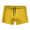 Alpsport Men'S Yellow White Stripes Swimwear Boxer Briefs Swim Trunk Triangle Thong Bikini Swimsuit view 1