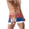 Alpsport Men'S Serbia Flag Swimwear Boxer Briefs Swim Trunk Triangle Thong Bikini Swimsuit view 3