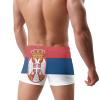 Alpsport Men'S Serbia Flag Swimwear Boxer Briefs Swim Trunk Triangle Thong Bikini Swimsuit view 4