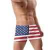 Alpsport Men's American Flag Swimwear Boxer Briefs Swim Trunk Triangle Thong Bikini Swimsuit view 3