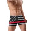 Alpsport Men'S American Flag Swimwear Boxer Briefs Swim Trunk Triangle Thong Bikini Swimsuit view 3