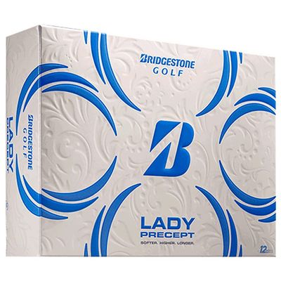 Bridgestone Lady Precept White Golf Ball - Dozen