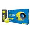 Taylor Made TP5 Golf Balls, 5 Pieces, 2021 Model, Yellow view 1
