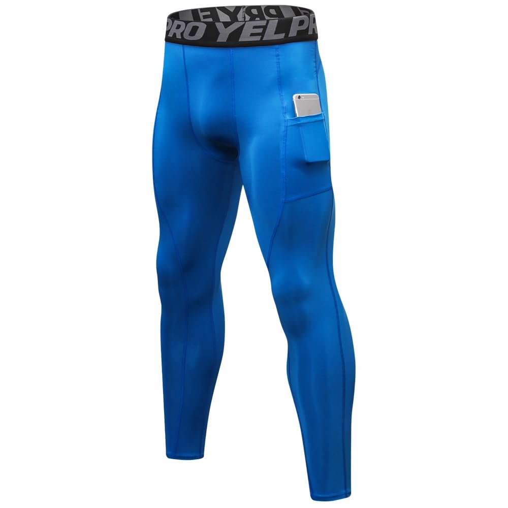 Queerier Mens Compression Pants Workout Leggings Baselayer Cool Dry Running Tights for Sports Yoga