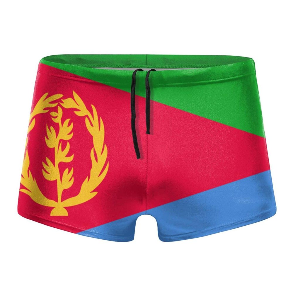 Alpsport Men'S Eritrea Flag Swimwear Boxer Briefs Swim Trunk Triangle Thong Bikini Swimsuit