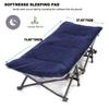 Gehannah Thick Camping Sleeping Pad, Soft Comfortable Microfiber Camping Cot Pads for Adults, Lightweight Foldable Sleeping mats for Traveling Hiking Backpacking Traveling Blue Large view 3