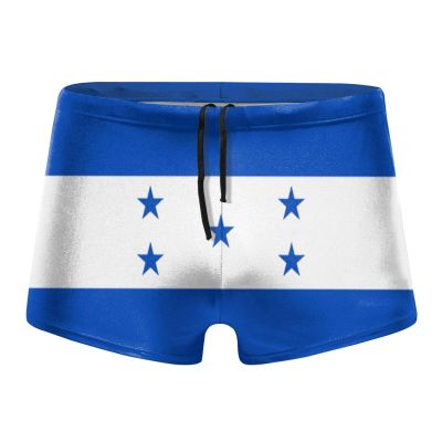 Alpsport Men'S Honduras Flag Swimwear Boxer Briefs Swim Trunk Triangle Thong Bikini Swimsuit