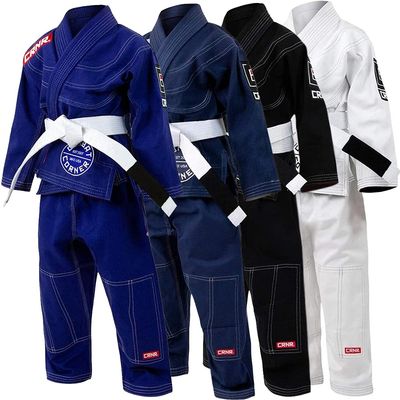 Combat Corner Kids BJJ GI v6 Ultra Light Preshrunk IBJJF Approved Brazilian Jiu Jitsu for Boys and Girls | Free BJJ Gi White Belt (Royal Blue, Y-00)