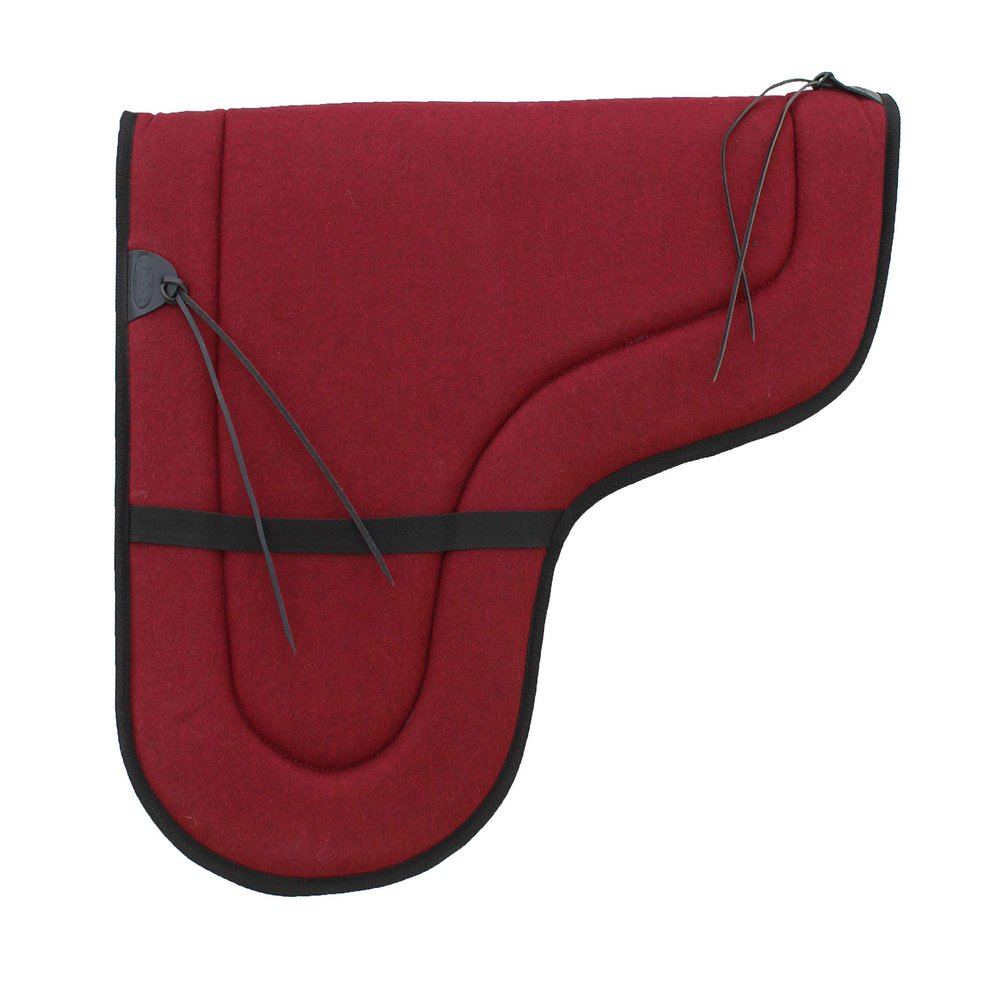 CHALLENGER Australian Wool Shaped Trail Rider Comfort Horse Saddle Pad Maroon 109SP535MR