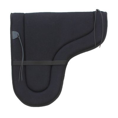 CHALLENGER Australian Wool Shaped Trail Rider Comfort Horse Saddle Pad Black 109SP535BK