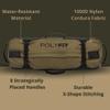 Polyfit Workout Sandbag for Fitness - Heavy Duty Sandbag Workout Bags with 8 Gripping Handles for Sand Bag Weight Training (30lbs to 75lbs) - Black view 3