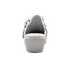 24 Hour Comfort Gertrude (1876) Women's Wide Width Swivel Strap Leather Clogs White 6.5 view 4