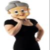 Rubies Warner Bros. Space Jam Granny Half-Mask, One Size view 1