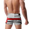 Alpsport Men'S American Flag Swimwear Boxer Briefs Swim Trunk Triangle Thong Bikini Swimsuit view 4