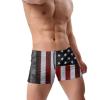 Alpsport Men'S USA Flag Swimwear Boxer Briefs Swim Trunk Triangle Thong Bikini Swimsuit view 3