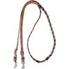 Martin Saddlery 3/4in Latigo Laced Barrel Rein Black 3/4IN view 1