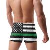 Alpsport Men'S American Flag Swimwear Boxer Briefs Swim Trunk Triangle Thong Bikini Swimsuit view 4
