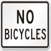 The Sign Studio - 18 x 24  No Bikes Sign: No Bicycles Sign view 1