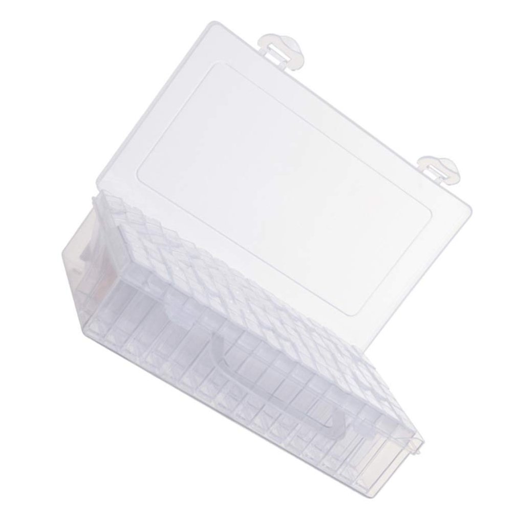 Cabilock 1pc Nail Diamond Storage Box Transparent Jewelry Organizer for Rhinestones and Accessories Lightweight and Case for Crafts and Nail Art Supplies