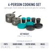 Sea to Summit Alpha Lightweight Aluminum Nesting Camping Cookware Set, 4.2 (10-Piece) view 2