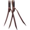 Martin Saddlery 6 Pack Replacement Chocolate Harness Leather Waterloops Chocolate 5/8IN view 1