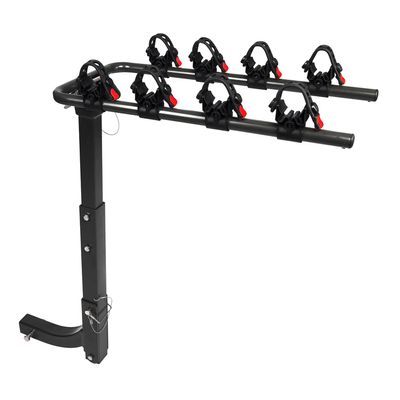 DK2 4-Bike Hitch Mount Bicycle Carrier | BCR290 | Powder Coated Steel | 200 lb. Carrying Capacity | Fits Any 2 Inch Receiver | Measures 35 x 12 x 35 Inches