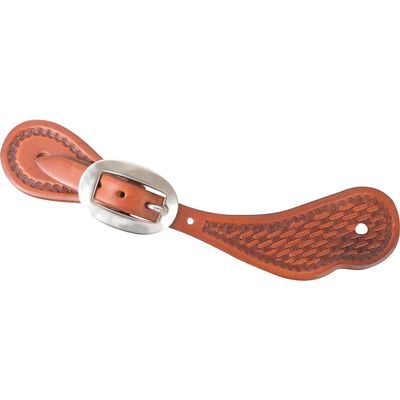 Martin Saddlery Chestnut Skirting Mini Basket Stamp Spur Straps Chestnut N/A
