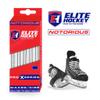 Elite Hockey, Notorious Pro X Series, Waxed Ice Hockey Skate Laces, One Pair (White, 84 inches) view 2