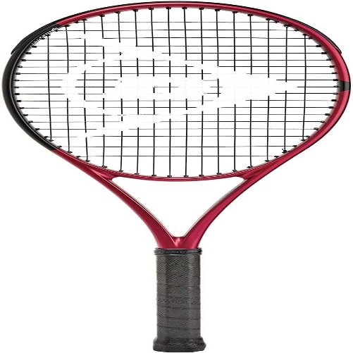 Dunlop Sports CX Team 275 Pre-Strung Tennis Racket, 1/4 Grip, Red/Black