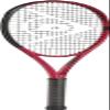 Dunlop Sports CX Team 275 Pre-Strung Tennis Racket, 1/4 Grip, Red/Black view 2