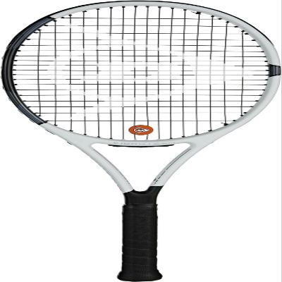 Dunlop Sports Pro 265 Pre-Strung Tennis Racket, 1/4 Grip, White/Black