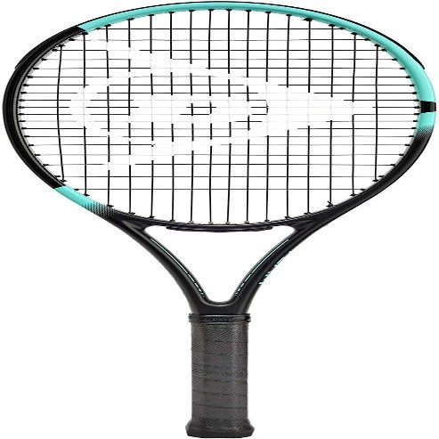 Dunlop Sports Team 260 Pre-Strung Tennis Racket, 3/8 Grip, Black/Blue