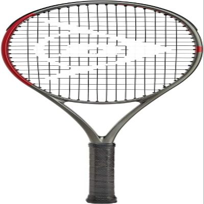 Dunlop Sports CX Team 265 Pre-Strung Tennis Racket, 3/8 Grip, Red/Gray