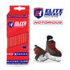 Elite Hockey, Notorious Pro X Series, Waxed Ice Hockey Skate Laces, One Pair (Red, 84 inches) view 2