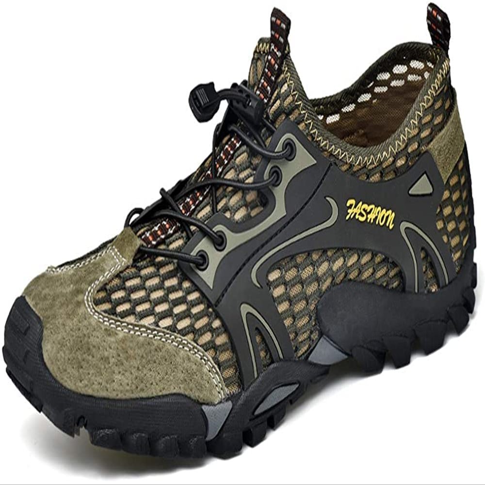 Men's Water Shoes Quick Dry Sports Aqua Soft Hiking Breathable Lightweight Outdoor Mesh Barefoot Training Walking 10.5-11 Green