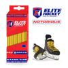 Elite Hockey, Notorious Pro X Series, Waxed Ice Hockey Skate Laces, One Pair (Yellow, 120 inches) view 2