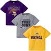 Gerber NFL Baby Boys Team Fan Tee 3 Pack Short Sleeve Tshirt, Team Color, 12 Months US view 1