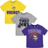 Gerber NFL Baby Boys Team Fan Tee 3 Pack Short Sleeve Tshirt, Team Color, 12 Months US view 2