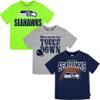 NFL Seattle Seahawks 3 Pack Short Sleeve Team Fan Tee Shirt, Blue/Green/Grey Seattle Seahawks New, 12 Months view 2