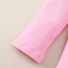 Magic Park 12M-14Y Baby Girl Blouse Toddler Short Long Ruffle T-Shirts Kids Girl Solid Color Tee Casual Tops for Girls (0032D_Pink, 2-3 Years) view 2