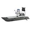 AQUOS Backpack Series 10.2 ft Inflatable Pontoon Boat with Stainless Steel Guard Bar and Folding Seat for One Person Fishing, Aluminum Floor Board, Transport Canada Approved view 1
