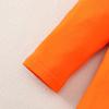 Magic Park 12M-14Y Baby Girl Blouse Toddler Short Long Ruffle T-Shirts Kids Girl Solid Color Tee Casual Tops for Girls (0032H_Orange, 3-4 Years) view 4