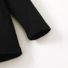 Magic Park 12M-14Y Baby Girl Blouse Toddler Short Long Ruffle T-Shirts Kids Girl Solid Color Tee Casual Tops for Girls (0032A_Black, 5-6 Years) view 4