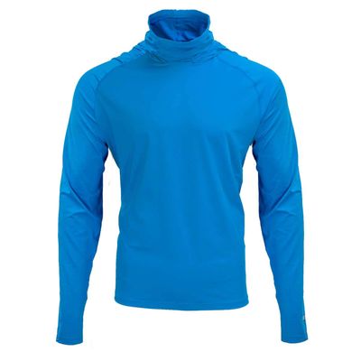 Fieldsheer Men's Mobile Cooling Hooded Long Sleeve Shirt, Blue - X-Large